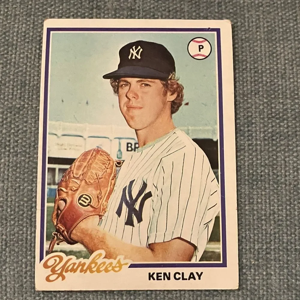 1978 Topps New York Yankees Baseball Card Trading Card